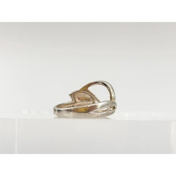 Foliage | Autumn Themed Swirly Ornate 925 Sterling Silver Vintage Ring - sz 7 - Picture 6 of 13
